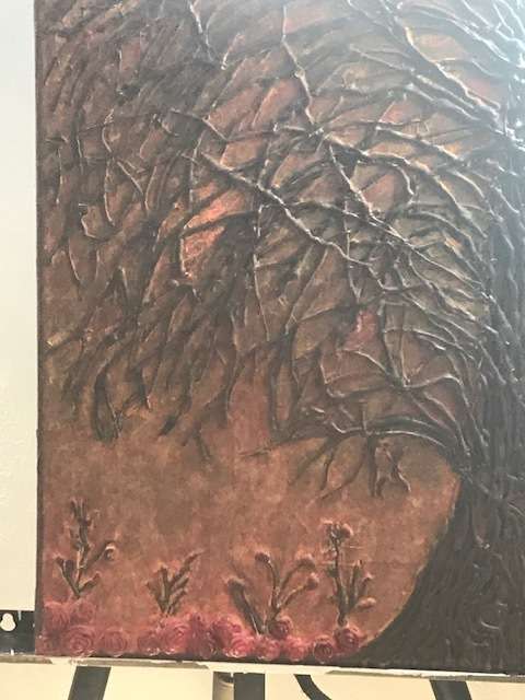 autumn acrylic painting