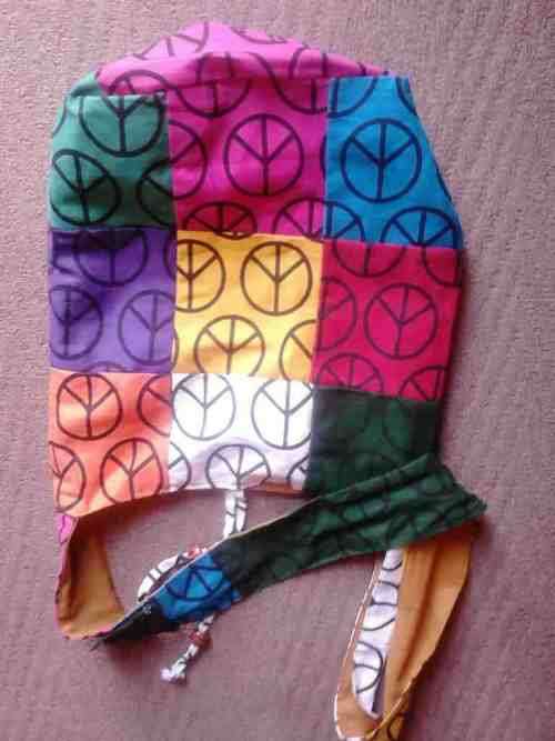 COLOURFUL LINED MATERIAL BAG WITH ZIP