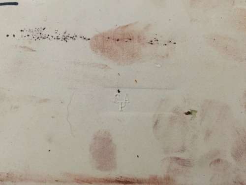 VINTAGE LARGE CERAMIC LIEBERMANN TAVERN PICTURE TILE MOSAIC/MURAL