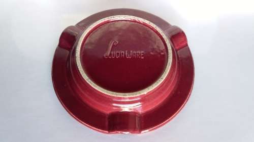 50% OFF LOT 18: VINTAGE LUCIA WARE ASHTRAY - RED - LION EXPORT ALE + FREE GIFT
