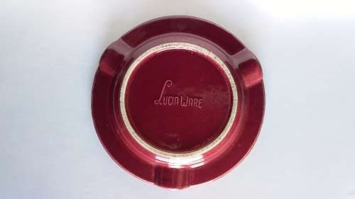 50% OFF LOT 18: VINTAGE LUCIA WARE ASHTRAY - RED - LION EXPORT ALE + FREE GIFT