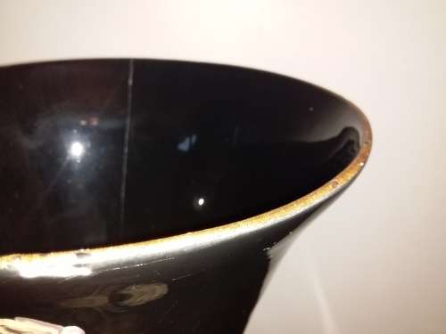 LOT 68: BEAUTIFUL & RARE LARGE MID CENTURY HAND PAINTED LUCIA VASE