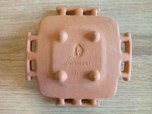 50% OFF FOOTED BISQUE FIRED KALAHARI ASHTRAY + FREE GIFT