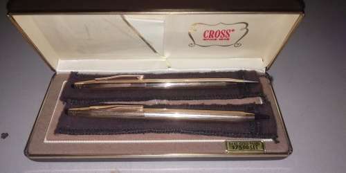 Cross 14kt gold filled pen pencil