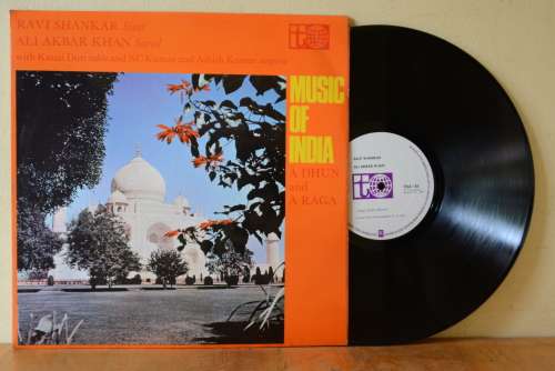 RAVI SHANKAR  AND ALI AKBAR KHAN - MUSIC OF INDIA (VG+/EX)