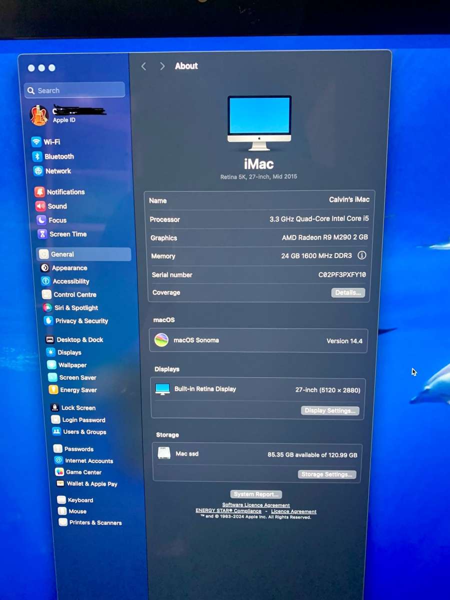 **BARGAIN BUY** MONSTER 2015 27` iMAC 5K RETINA CORE i5, 24GB RAM, 1TB HDD +128SSD- GRAB IT@R10999