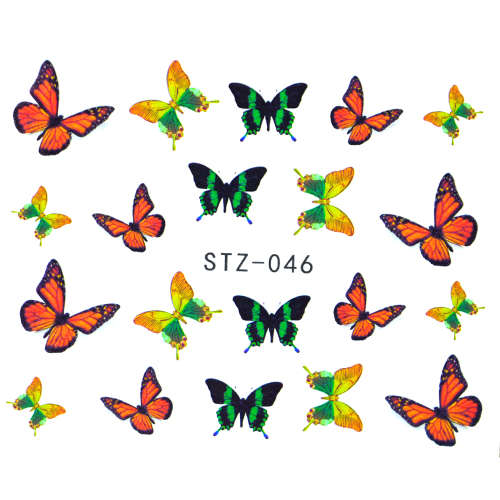 BUTTERFLY NAIL ART DECAL STICKERS