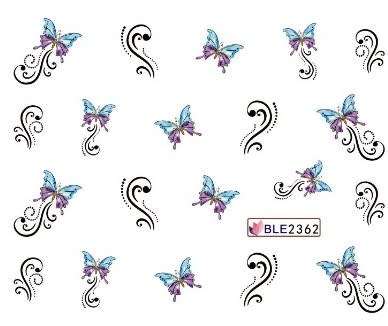 BUTTERFLY NAIL ART DECAL STICKERS