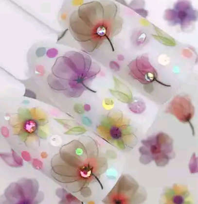 FLOWER NAIL ART WATER DECAL STICKERS 3047