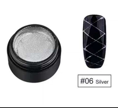SPIDER UV / LED GEL SILVER 8ML