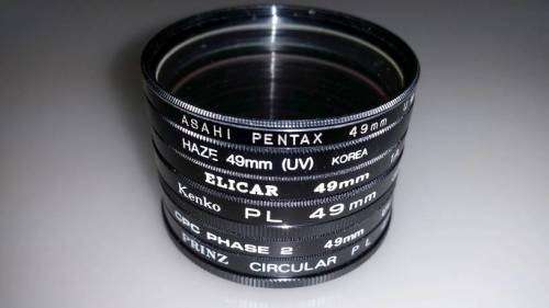 6 Various filters for 49mm - Late listing