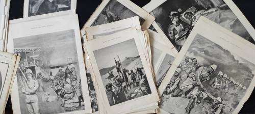 Large lot incomplete Boer War Newspapers