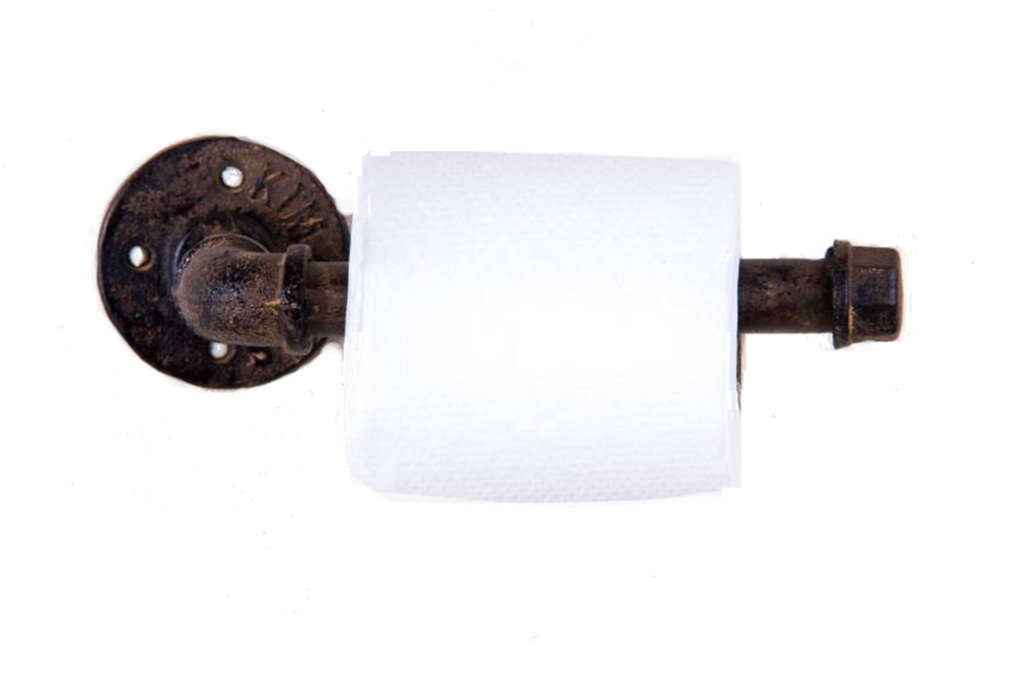 Wall Mounted Toilet Roll Holder Brown