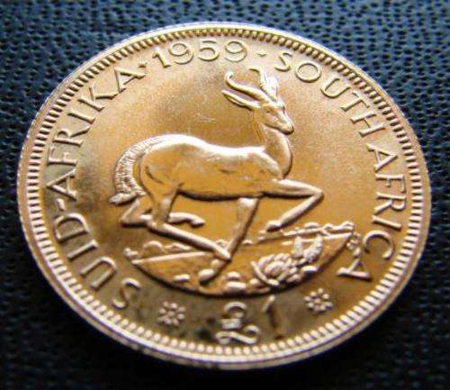 1959 GOLD 1 POUND AND 1/2 POUND MINTAGE 630 - VERY RARE COINS !!!