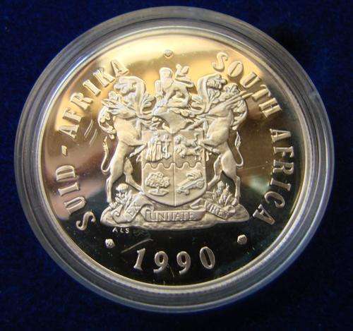 1990 R1 PROOF OLD COA   COIN 80% SILVER  - CRAZY SALE