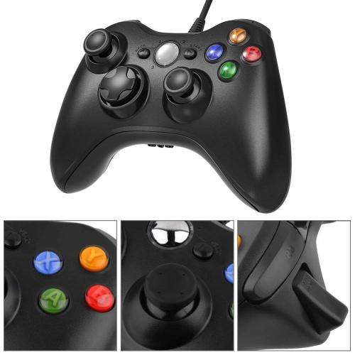 X-360 Wired Controller Gamepad Compatible with Xbox 360 Game Console and PC