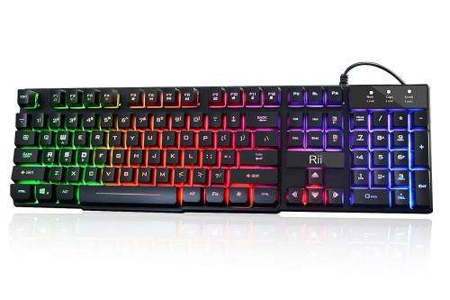 Rii RK100 Backlit Wired Gaming Keyboard