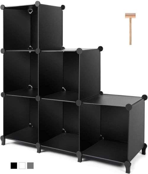 HomeFX Adjustable 6 Cube Storage Set