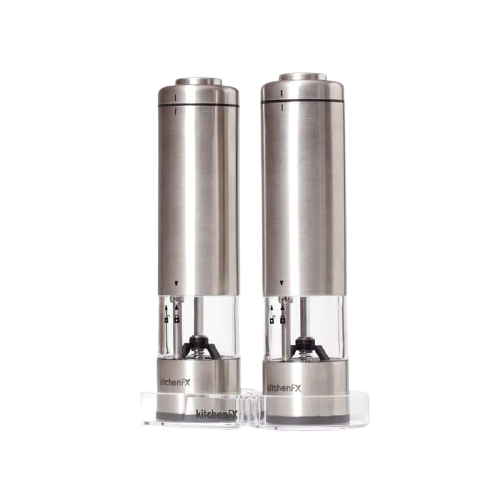 KitchenFx Salt and Pepper Electronic Grinder Set