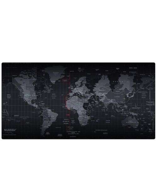 Extended Mouse Pad Gaming Mat Non-Slip Ergonomic Desk Protector World Map