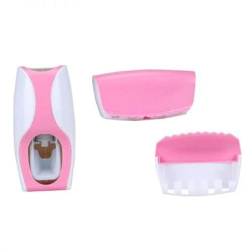 AUTOMATIC TOOTHPASTE DISPENSER WITH 5 TOOTHBRUSH HOLDER