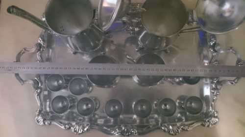 VINTAGE 1940 SILVER PLATED TEA AND COFFEE SET