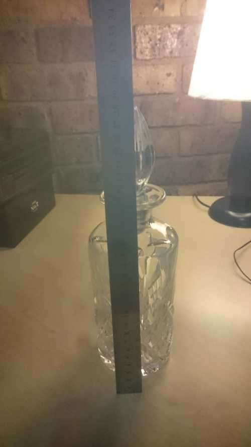 VINTAGE PURE THICK CRYSTAL WHISKEY DECANTER (D)