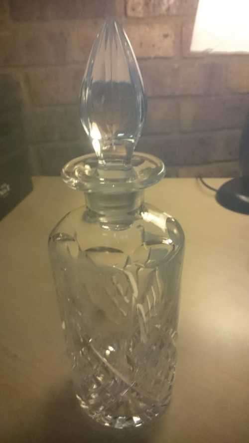 VINTAGE PURE THICK CRYSTAL WHISKEY DECANTER (D)
