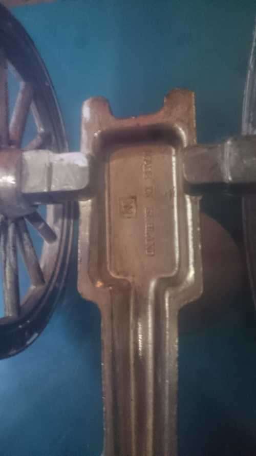 VINTAGE SMALL SOLID BRASS CANON MARKED GR MADE IN ENGLAND