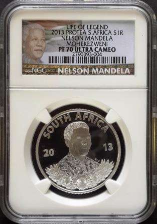 ****** 2013 Protea S. Africa S1R Nelson Mandela PF 70 Ultra Cameo ******