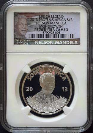 2013 Protea S. Africa S1R - Nelson Mandela - Life of Legend - PF 70 Ultra Cameo