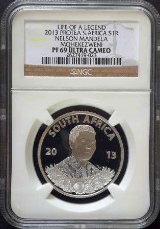 2013 Protea S. Africa S1R - Nelson Mandela - Life of A Legend - PF 69 Ultra Cameo