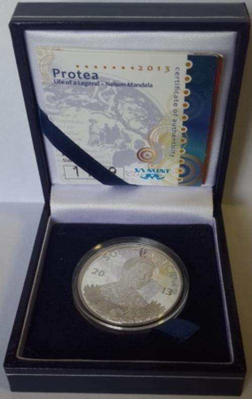 2013 Protea S. Africa S1R - Nelson Mandela - Life of Legend - In SA Mint box