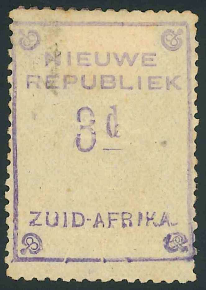 New Republic 1887 Embossed 3d stamp on yellow paper (No Date)
