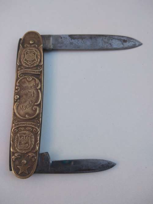 Boer war Brass pocket knife