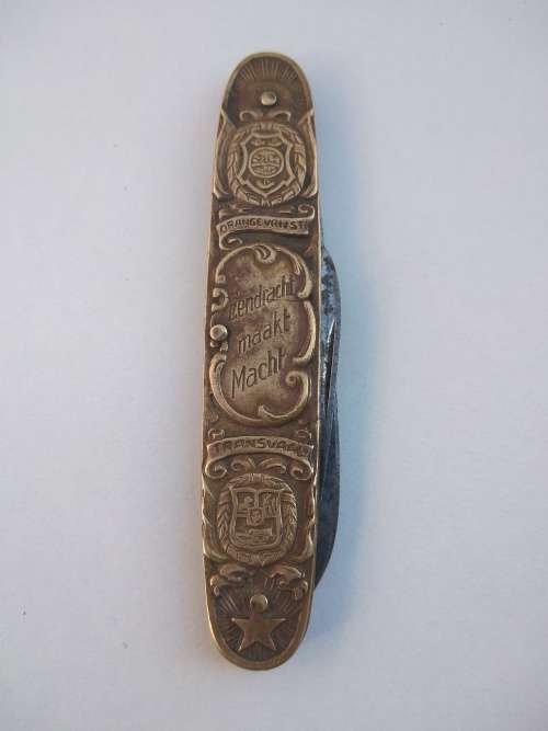 Boer war Brass pocket knife