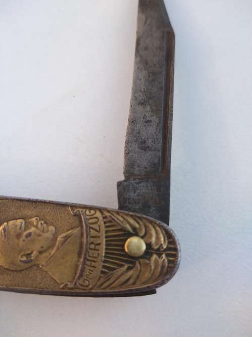 Brass pocket knife