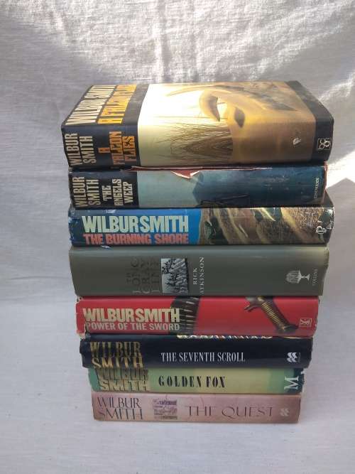 8 x Wilbur Smith books