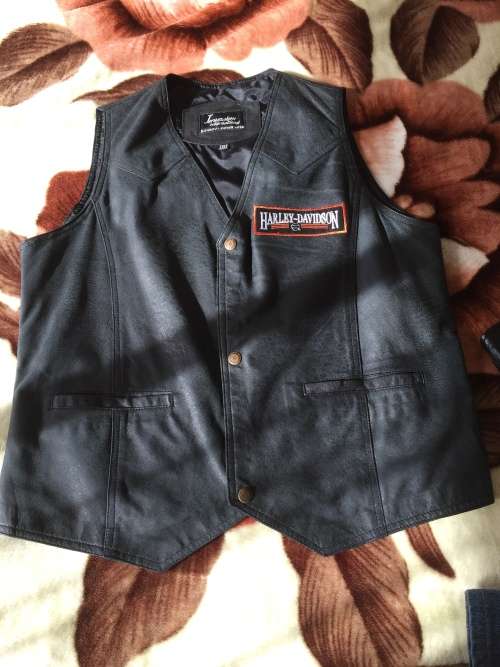 Mens leather waistcoat