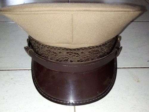 Military Step-out Cap Brown