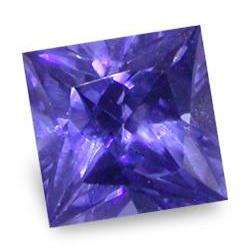 TANZANITE SIMULANT - RICH BLUE VIOLET PRINCESS FACET - 2.05cts
