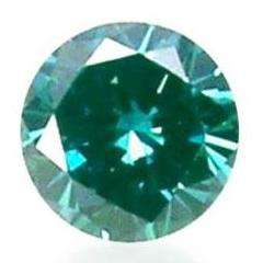 DIAMOND - BLUE GREEN ROUND BRILLIANT CUT - 0.05cts