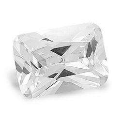 Cubic Zirconium - AAA Diamond White Octagon Princess Facet - 1.57cts