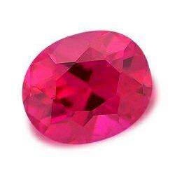 RUBY - RICH RED OVAL FACET - 0.84cts