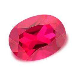 RUBY - TOP RED OVAL FACET - 1.52cts