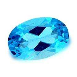 TOPAZ - SWISS BLUE OVAL FACET - 0.50cts