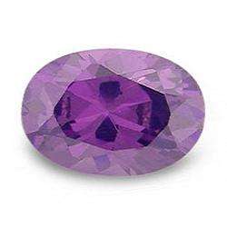 CUBIC ZIRCONIUM - RICH PURPLE OVAL FACET - 0.74cts