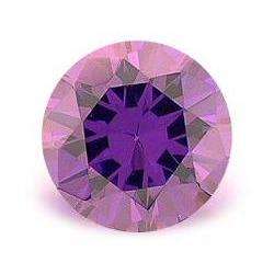 CUBIC ZIRCONIUM - VIVID PURPLE ROUND FACET - 0.84cts