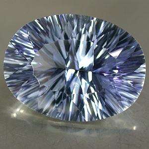 QUARTZ - LAVENDER OVAL CONCAVE CUT - 14.385cts