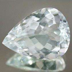 AQUAMARINE - AQUA BLUE PEAR SHAPE FACET - 6.89cts